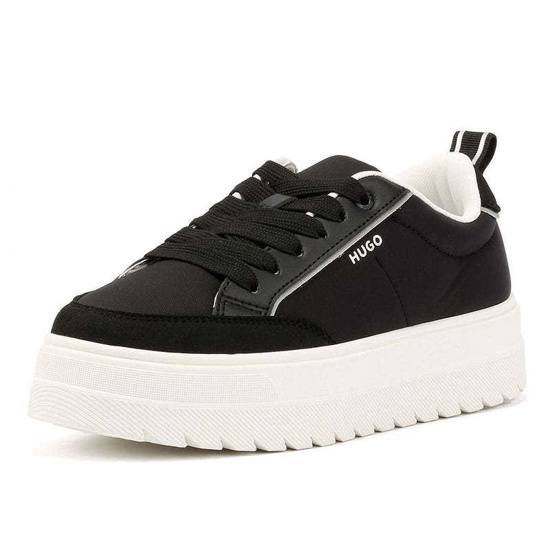 Hugo Lyssa Tennis Damen Sneakers In Schwarz