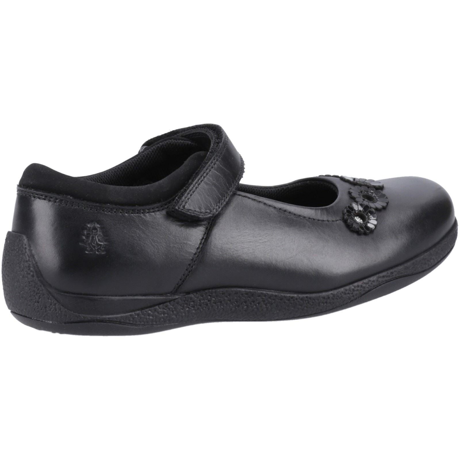 Hush Puppies Christina Junior Mädchenschuhe Aus Schwarzem Leder