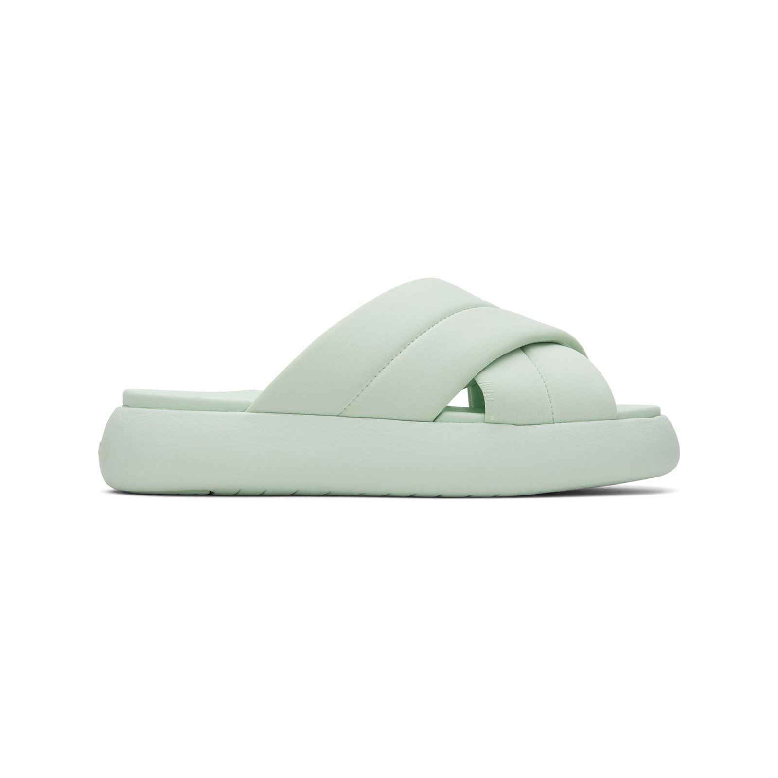 TOMS Mallow Crossover Polyester Mischung Damen Mint Rutschen