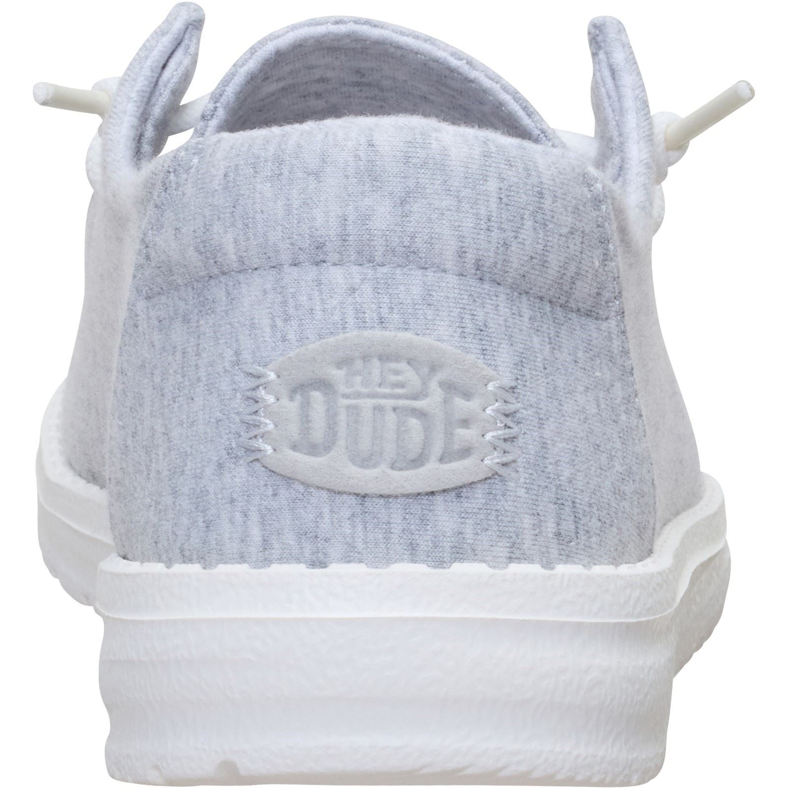 HEYDUDE Wendy Stretch Jersey Textil Damen Hellgraue Loafer