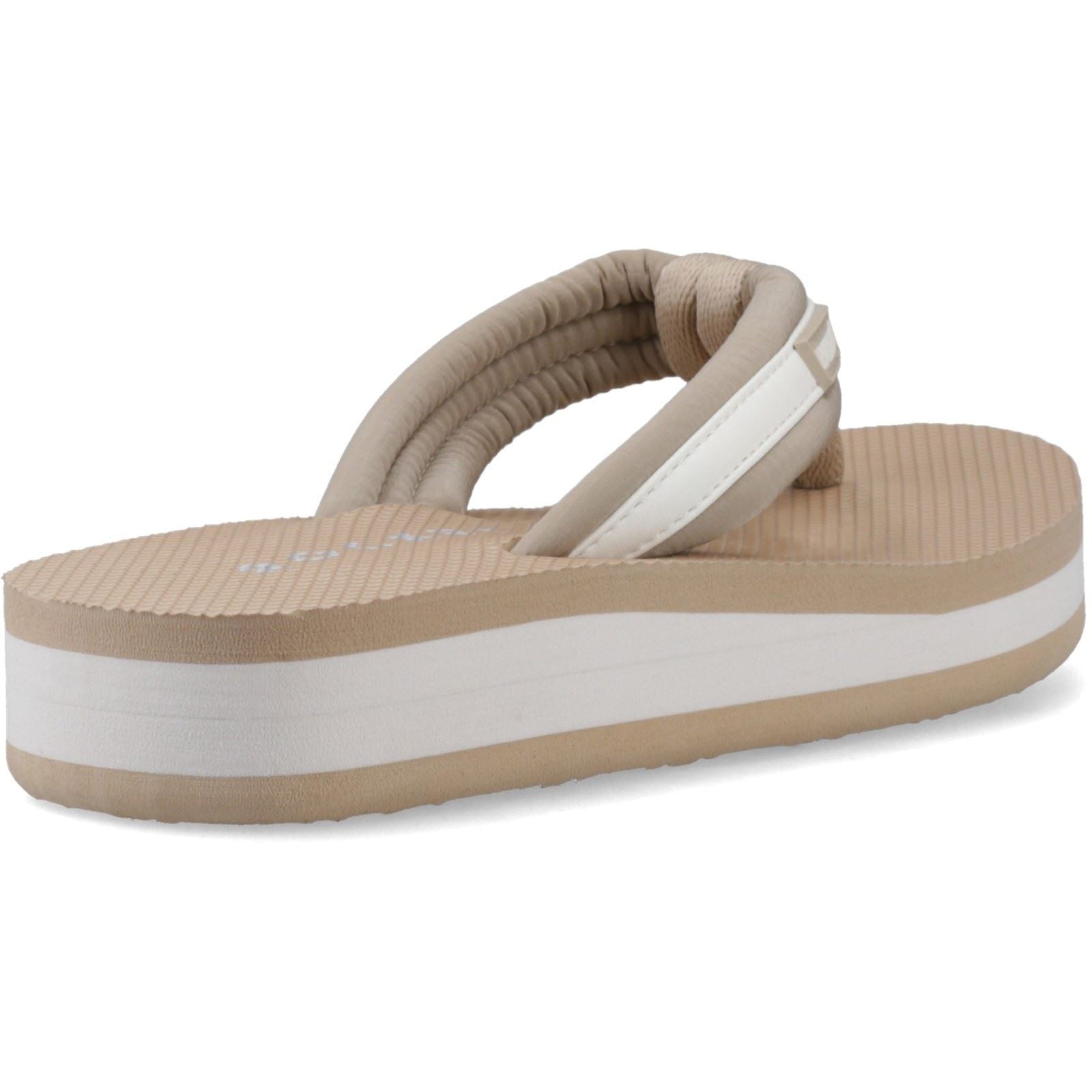 Rocket Dog Monica Nylon PU Textil Damen Tan/Creme Flip-Flops