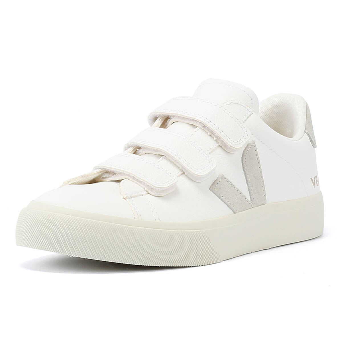 Veja Recife Leder Damensneaker In Weiß/Natur