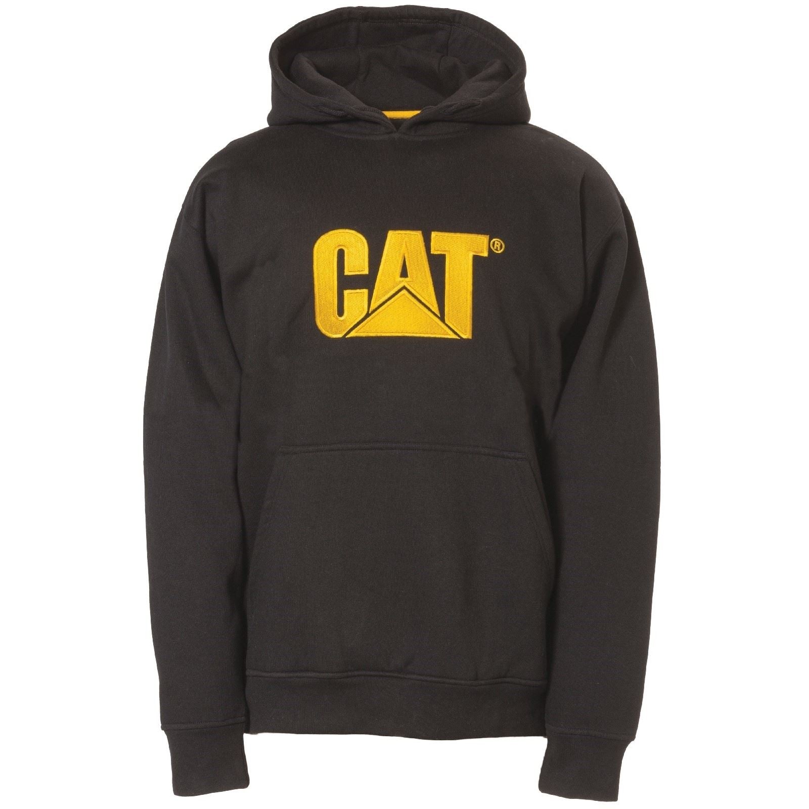 Caterpillar Trademark Baumwolle Herren Schwarzes Kapuzensweatshirt