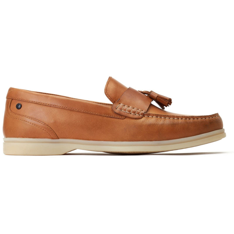 Base London Bonito Herren Mokassins Aus Gebranntem Tan-Leder
