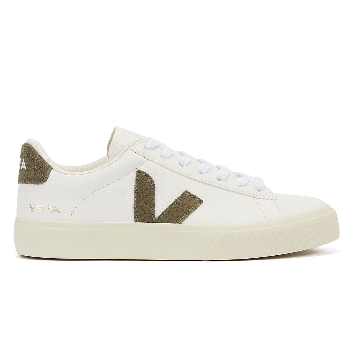 Veja Campo Extra Khaki Damen Weiß/Khaki Turnschuhe