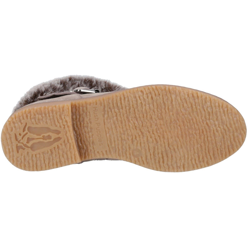 Hush Puppies Hannah Veloursleder Damen Stiefeletten In Taupe