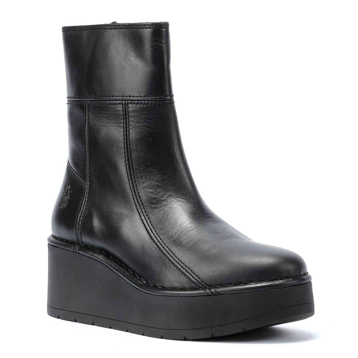 Fly London Hann Leder Damen Schwarze Farbe Stiefel