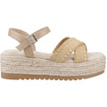 Hush Puppies Jemma Espadrille Damen Sandalen Aus Polyurethan In Tan