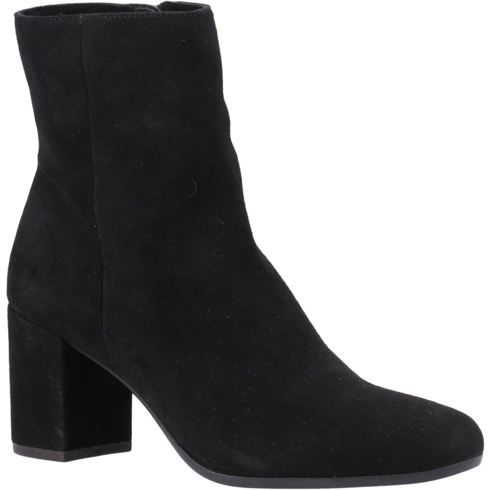 Hush Puppies Octavia Damen Wildleder Schwarze Farbe Stiefeletten mit Absatz