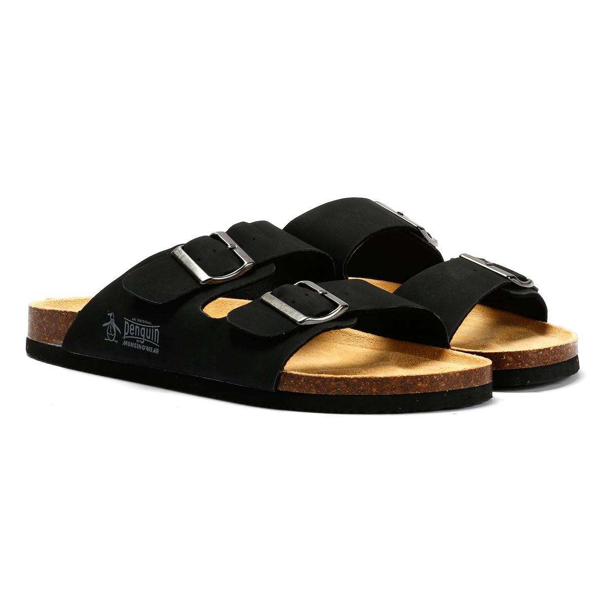 Penguin Port 2 Herren Schwarze Sandalen