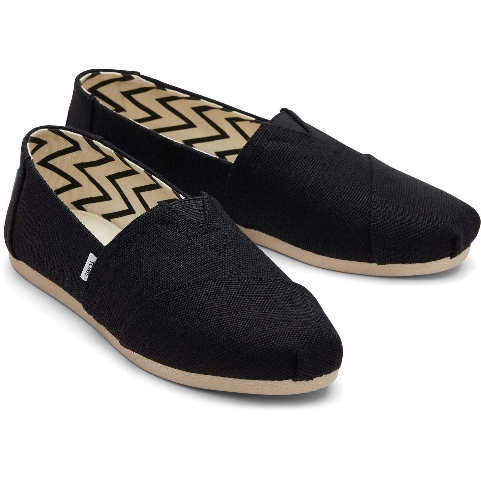 TOMS Alpargata Classic Baumwolle Damen Schwarze Farbe Espadrilles
