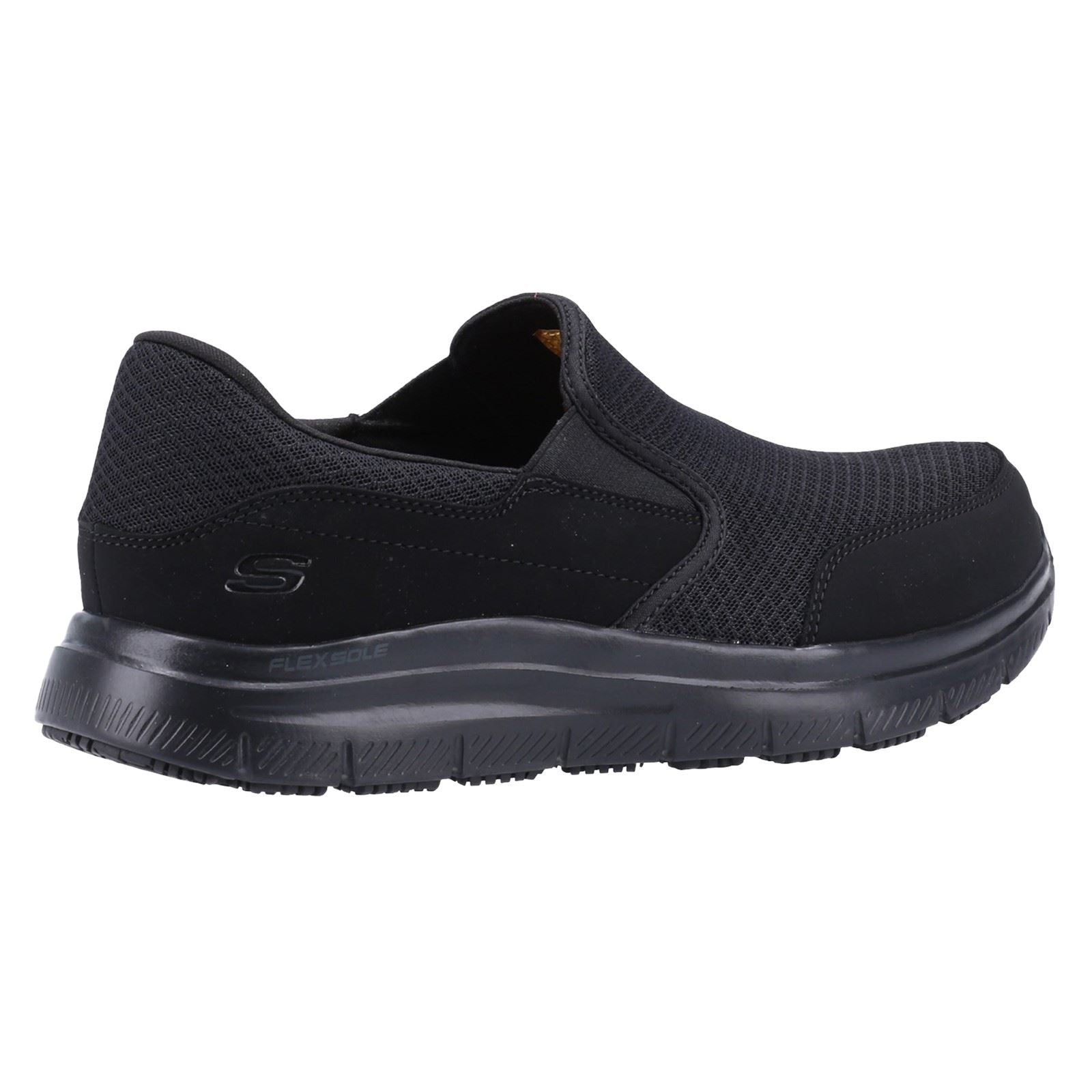 Skechers Workwear McAllen Wide Textil Herren Schwarze Sicherheits-Sneaker