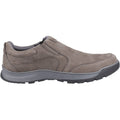 Hush Puppies Jasper Herren Mokassins Aus Grauem Nubukleder