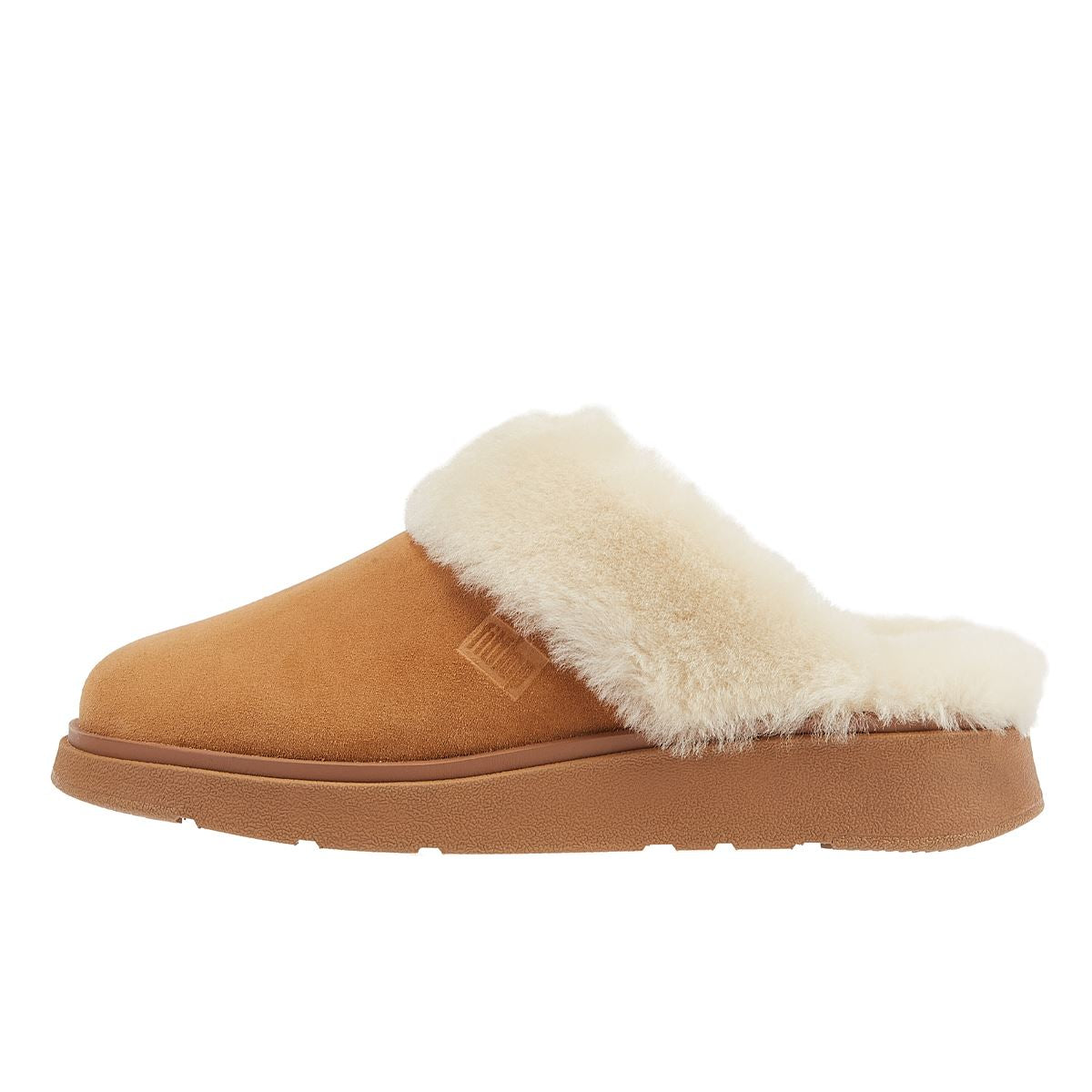 FitFlop Lammfellkragen Damen Hausschuhe In Beige
