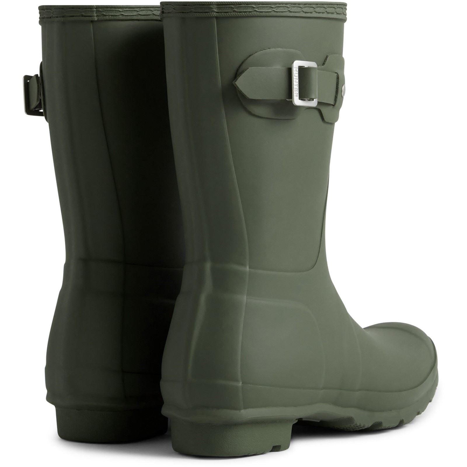 Hunter Original Short Boot Damen Gummistiefel In Dunkeloliv