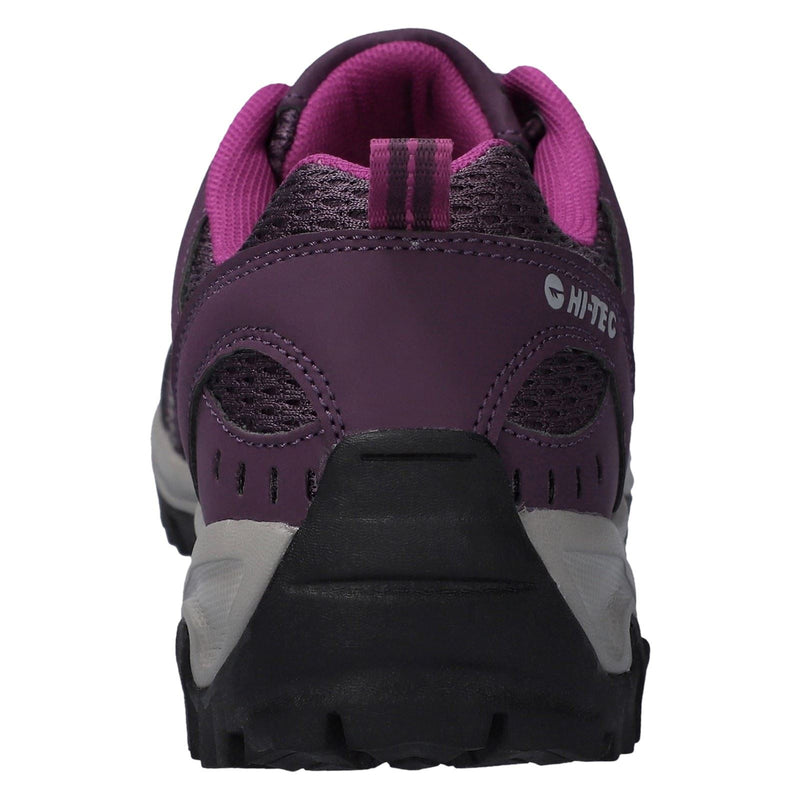Hi-Tec Jaguar Polyester Damen Wanderschuhe in italienischem Pflaume/Festival-Fuchsia