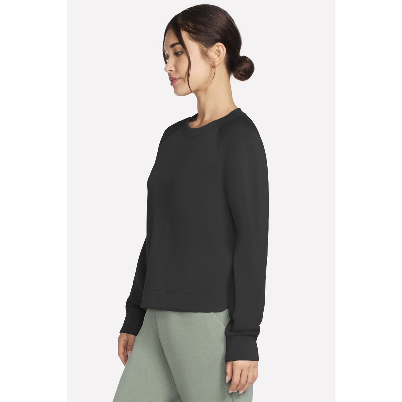 Skechers Performance Skechluxe Elevate Crewneck Damen Schwarzes Sweatshirt