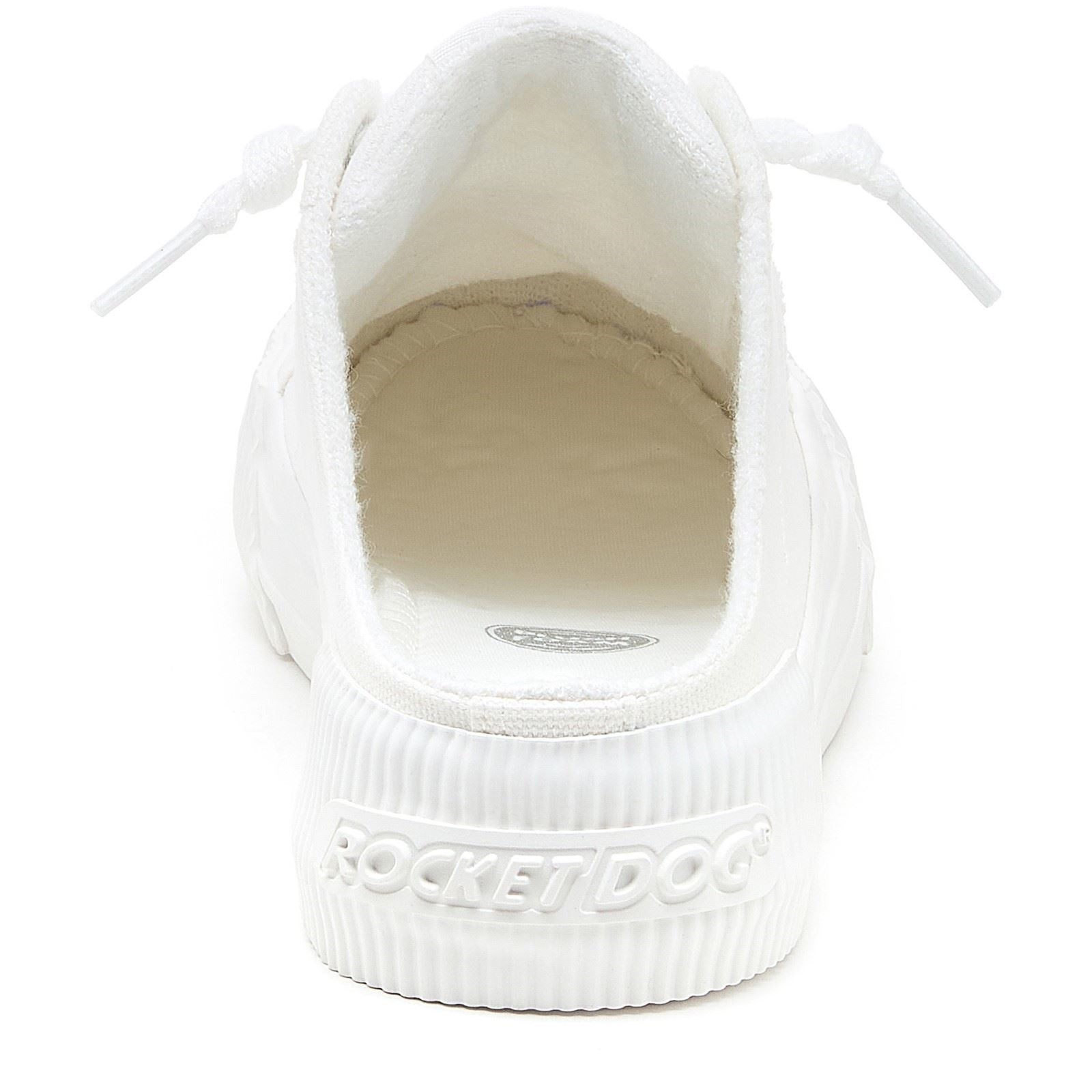 Rocket Dog Cheery Mule Canvas Textile Damen Weiß Mules