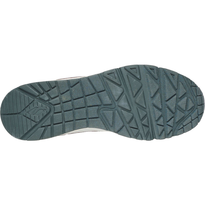 Skechers Uno - Retro One Herren-Sneaker Aus Weiß/Grauem Leder