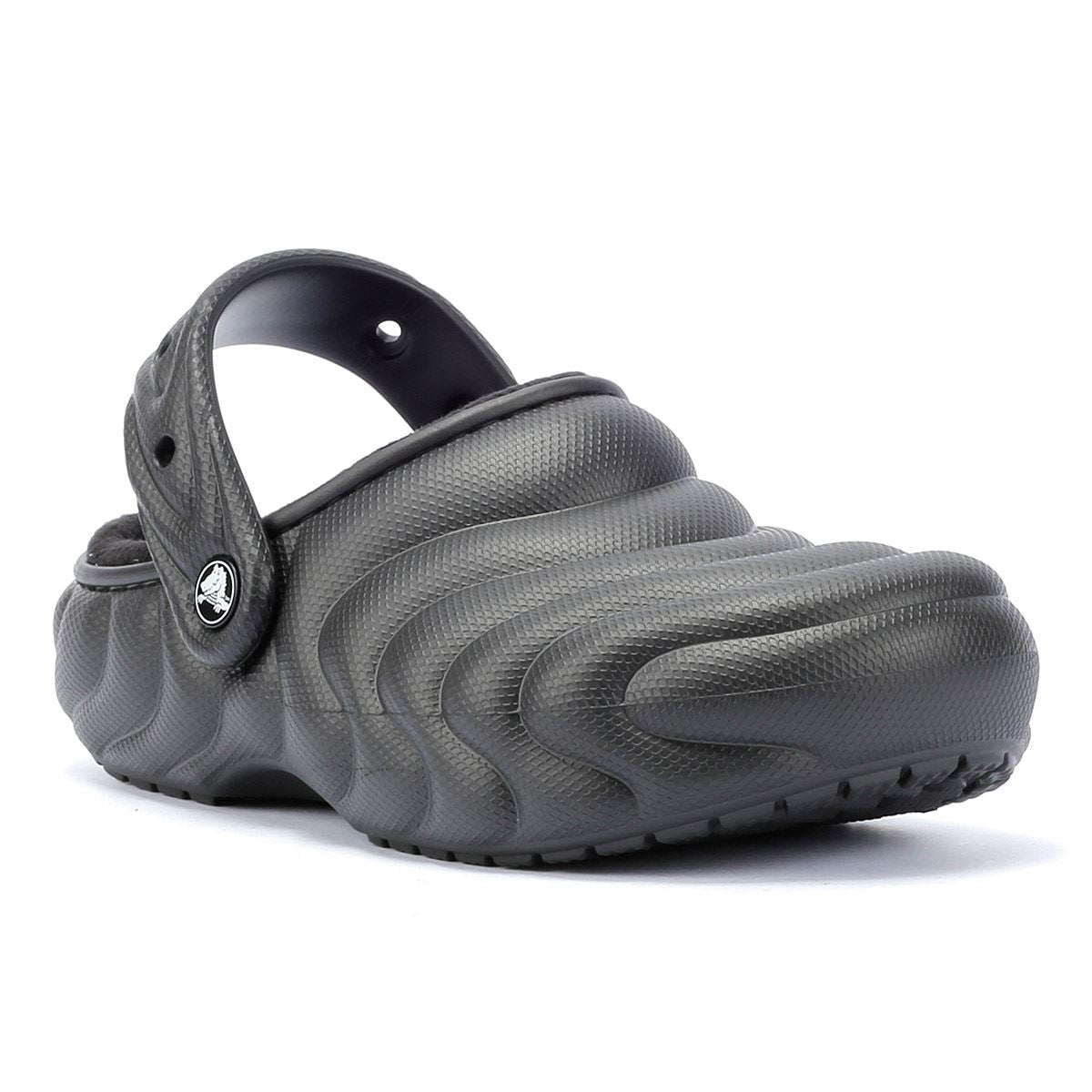 Crocs Classic Lined Overpuff Damen Schwarze Schuhe