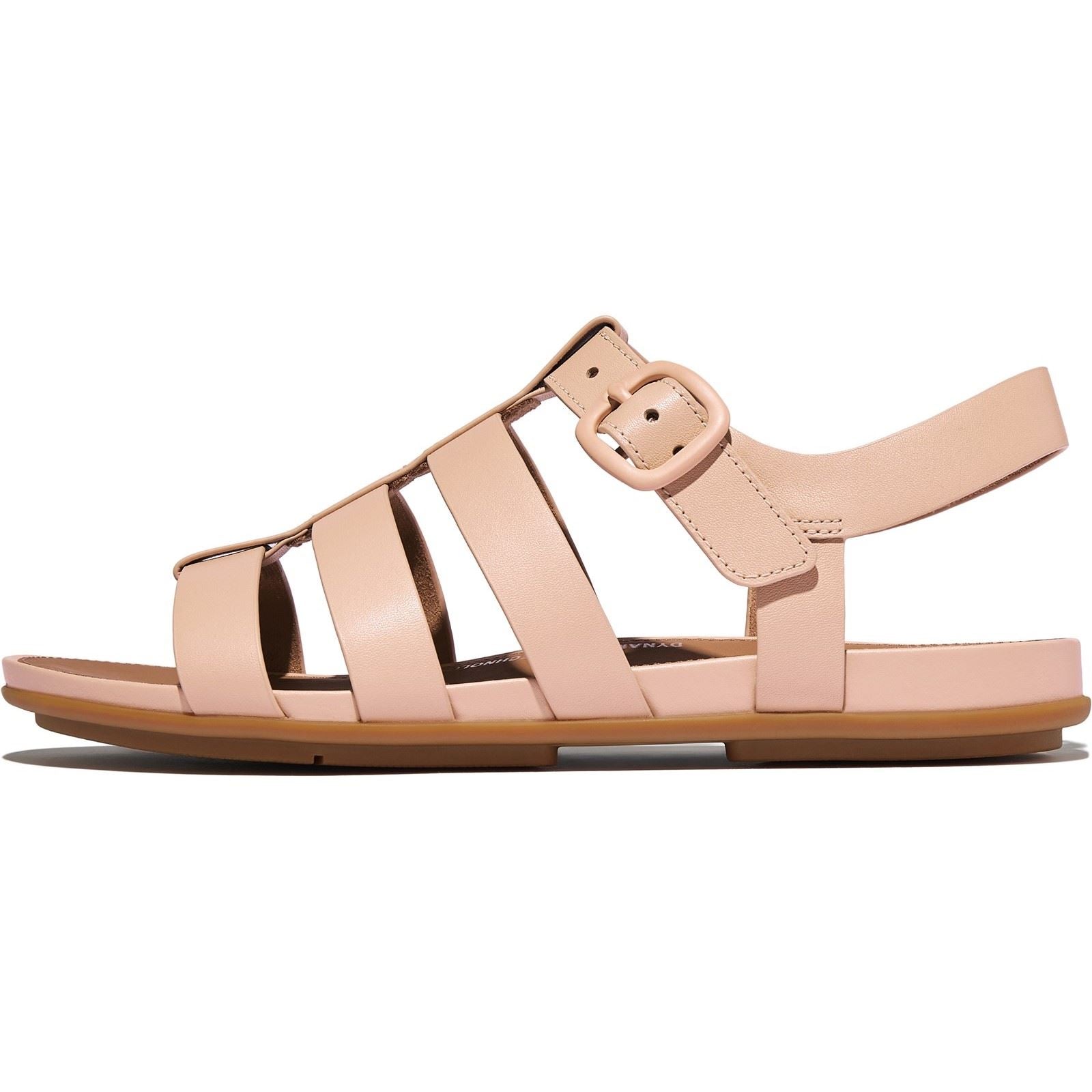 Fitflop Gracie Fisherman Leder Damen Sandalen Sandy Beige