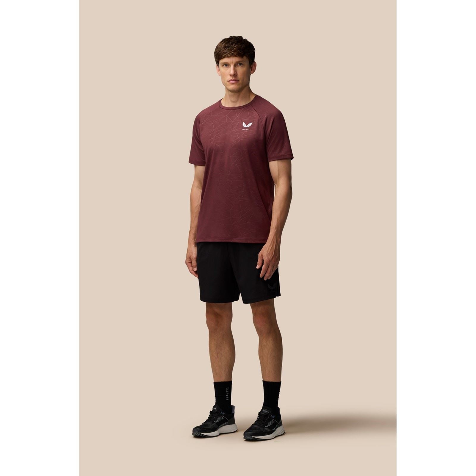 Castore Adapt Training T-Shirt Polyester Herren Lila Activewear T-Shirts
