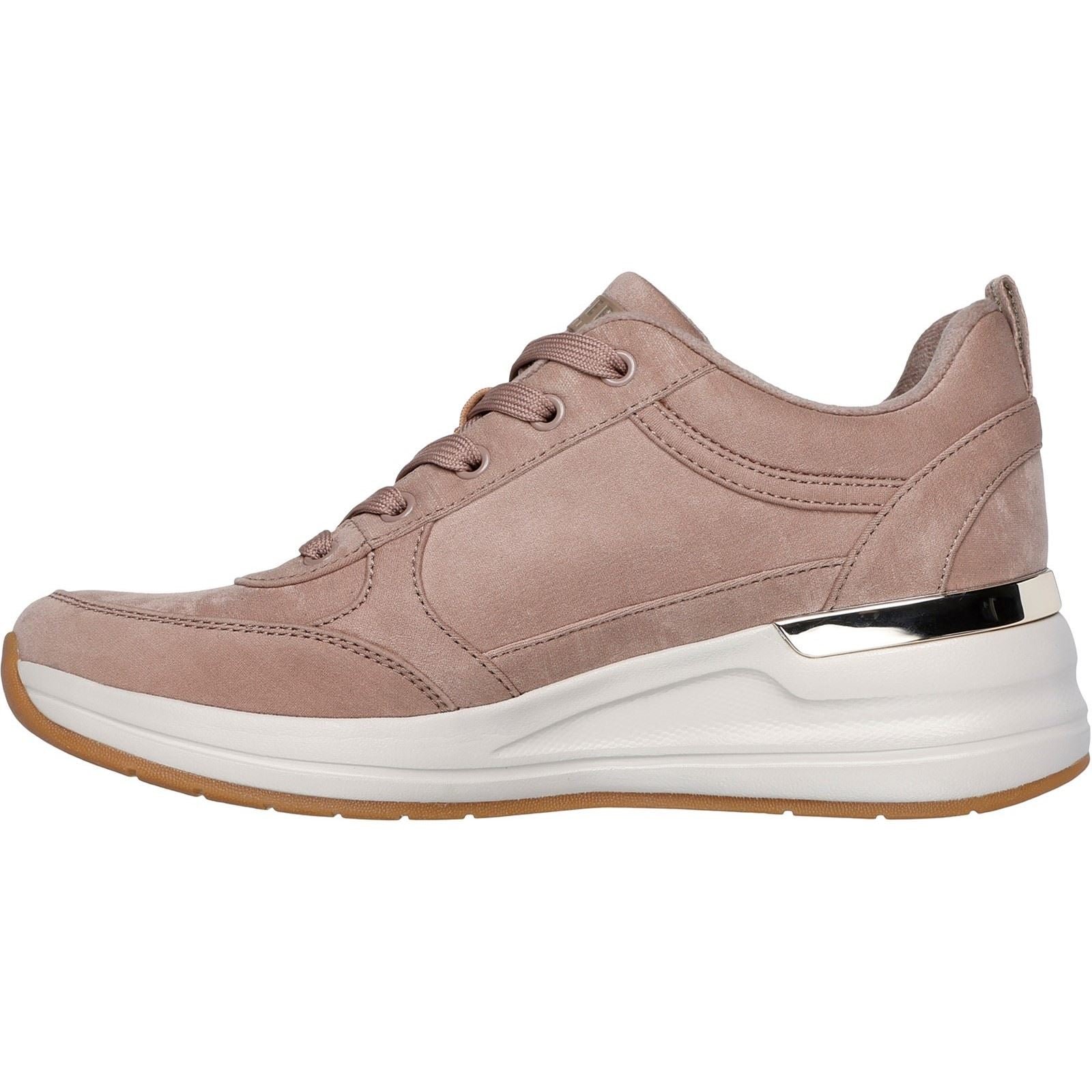 Skechers Billion 2 Prissy N Plush Textile Damen-Taupe-Sneakers