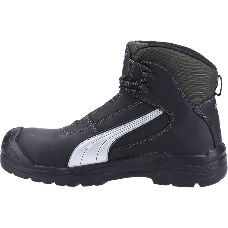 Puma Safety Cascades Mid Leder Schwarz Sicherheitsschuhe