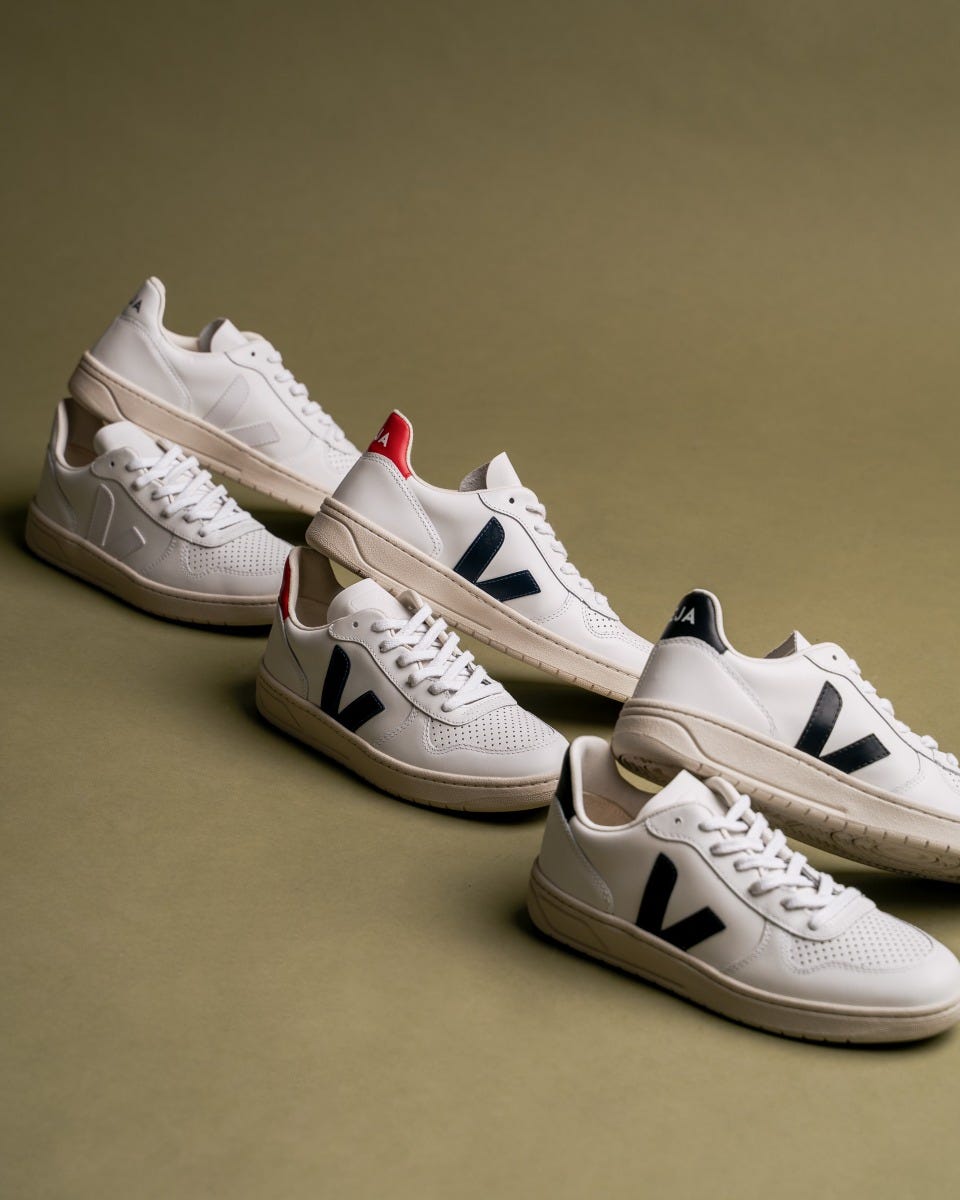 Veja V-10 Damen Extra Weiß / Weiß Turnschuhe