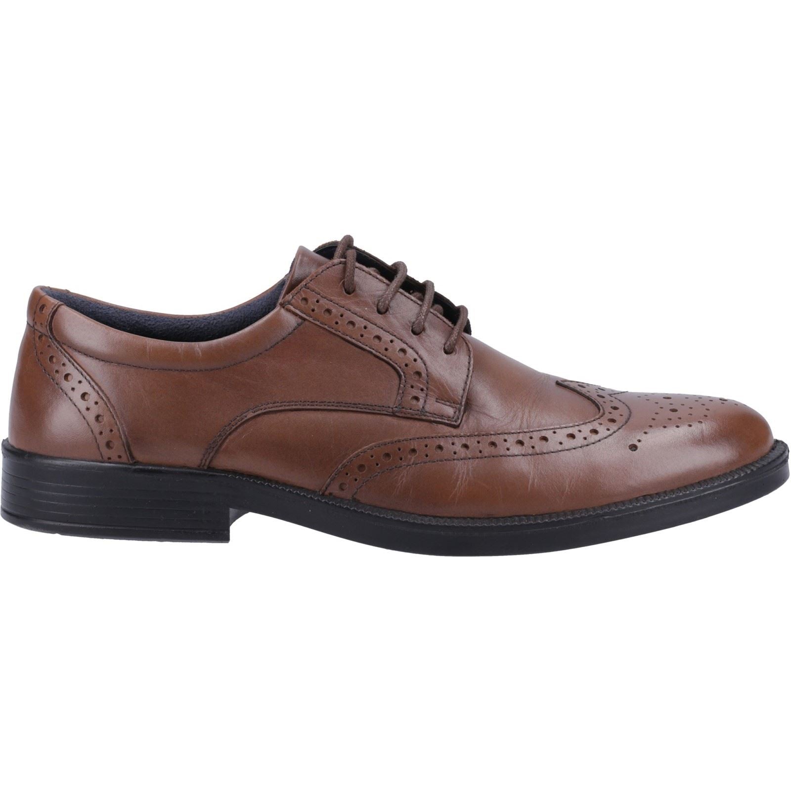 Hush Puppies Nolan Herren Brogues Schuhe aus braunem Leder