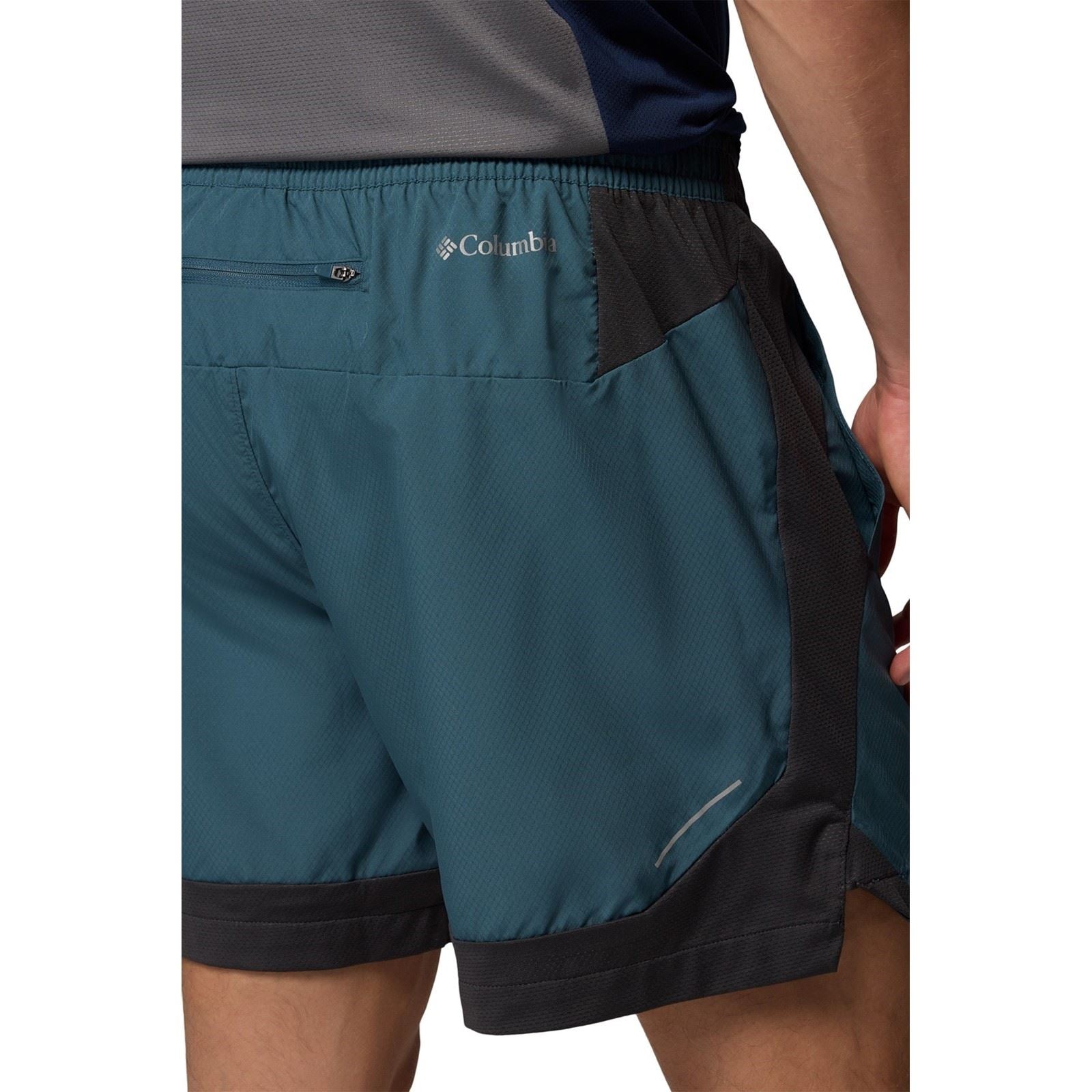 Columbia Three Pitch Polyester Herren Blau Activewear Shorts