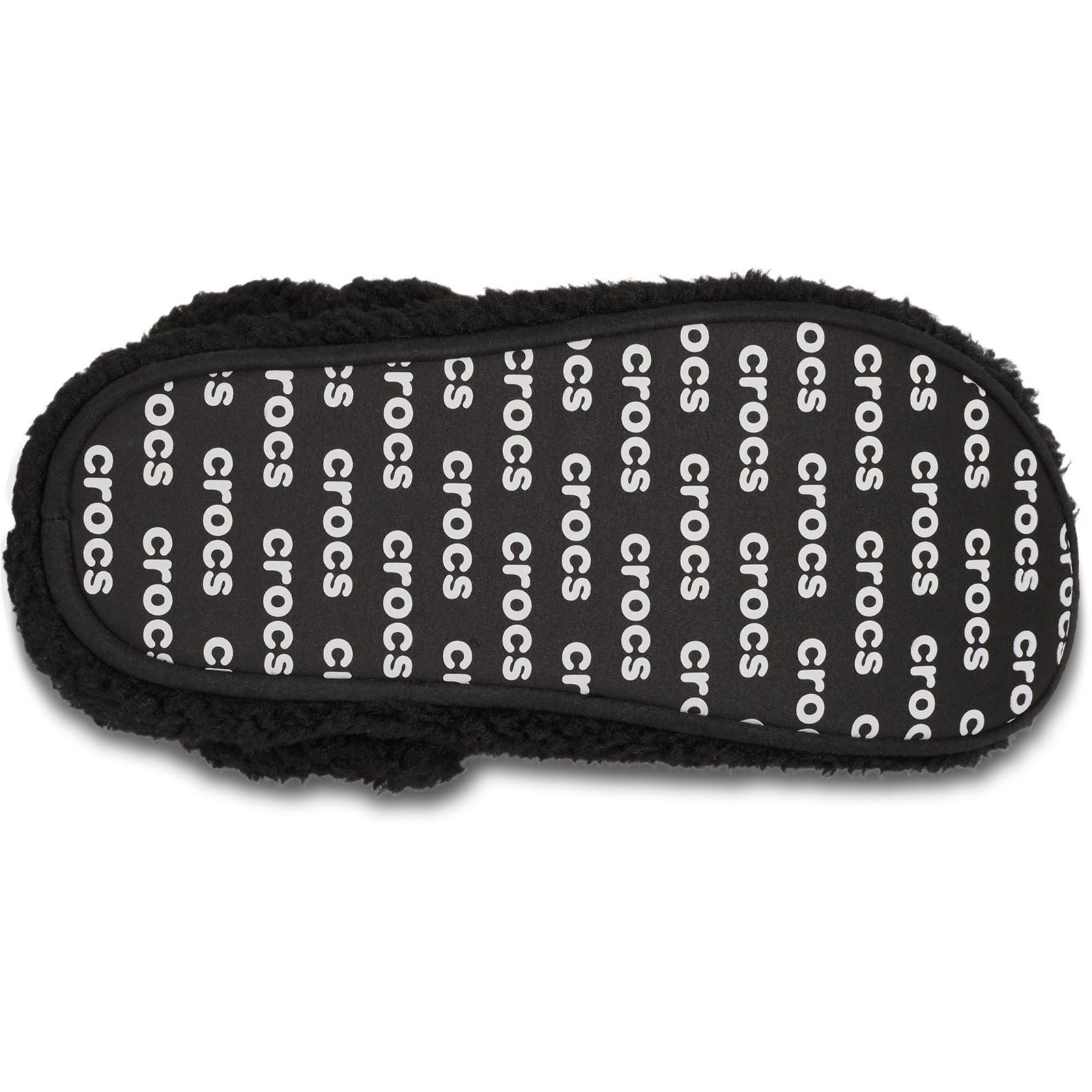 Crocs Classic Cozzzy Slipper Hausschuhe aus Polyester in Schwarz