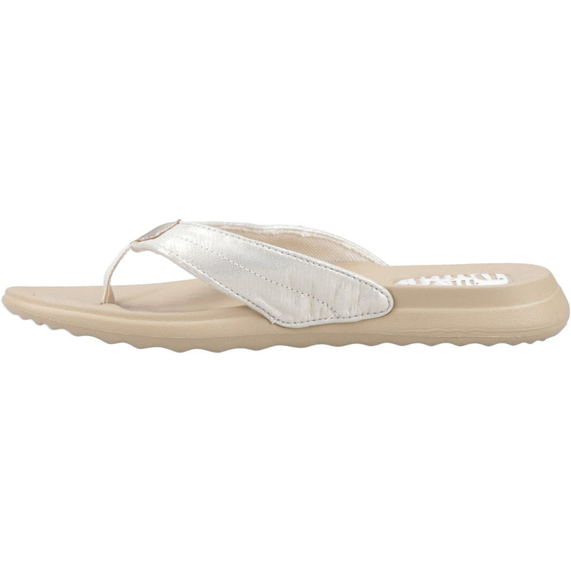 HEYDUDE Christi Flip Classic Damen Gold Sandalen