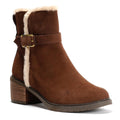 TOMS Hailey Buckle Wildleder Damen Braune Stiefel