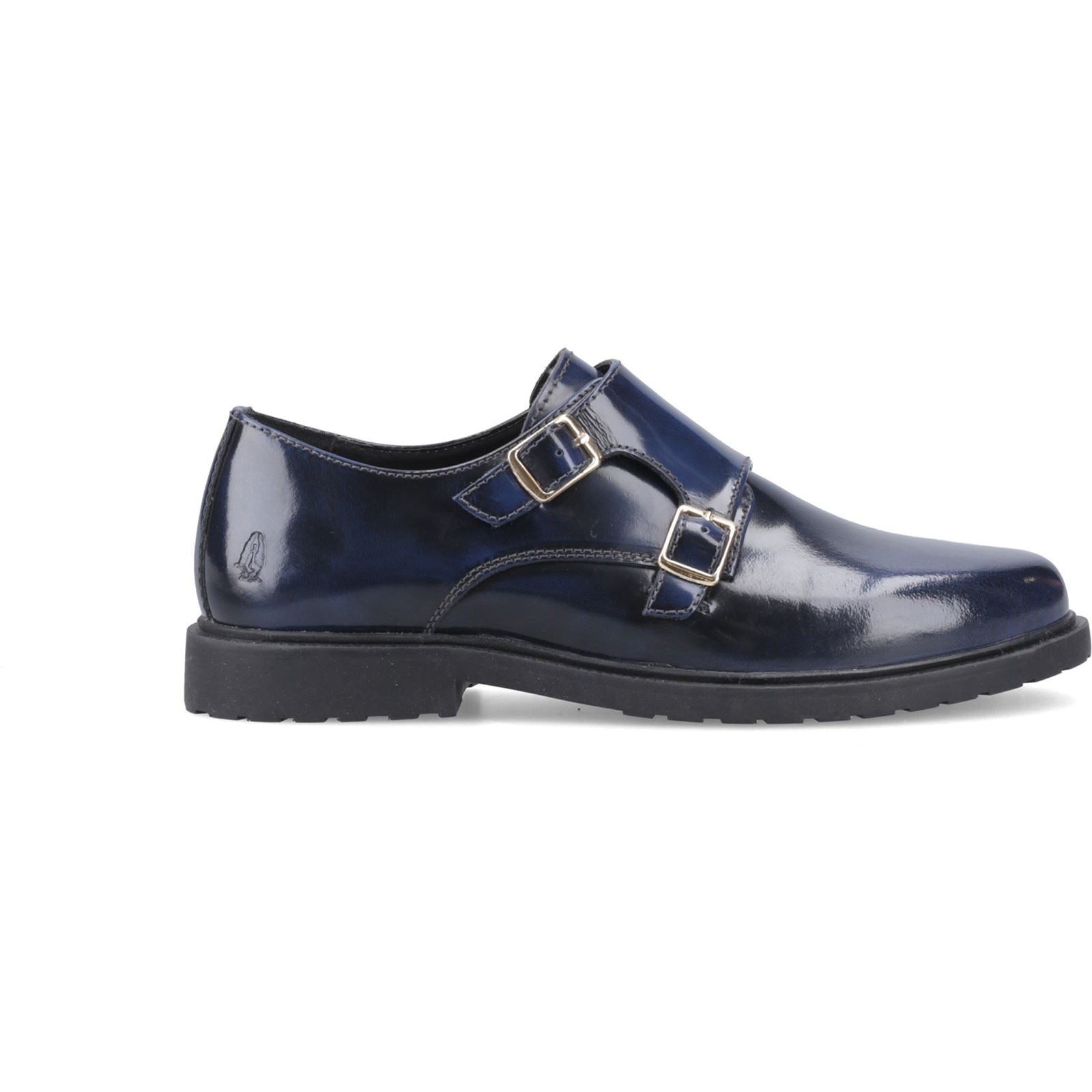 Hush Puppies Verity Hi-Shine Leder Damen Navy Schuhe
