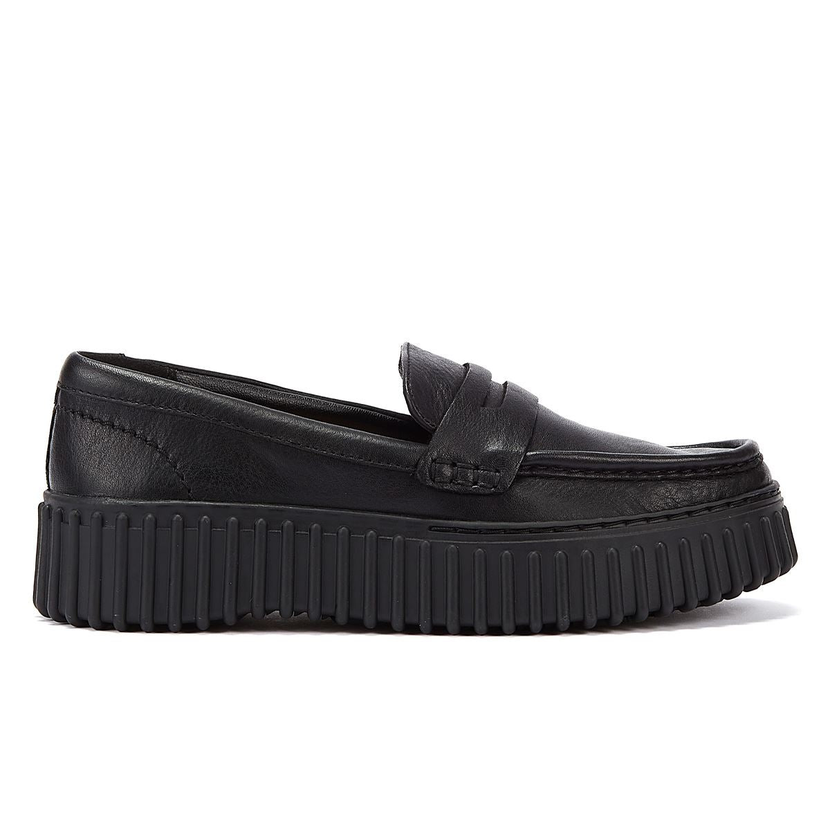 Clarks Main Torhill Penny Leder Damenschuhe In Schwarz Für Optimalen Komfort
