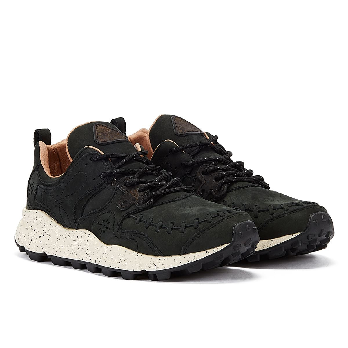 Flower Mountain Yamano Wildleder Herrenschuhe In Schwarz