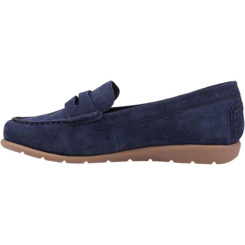 Hush Puppies Shelby Damen Wildlederloafer In Marineblau
