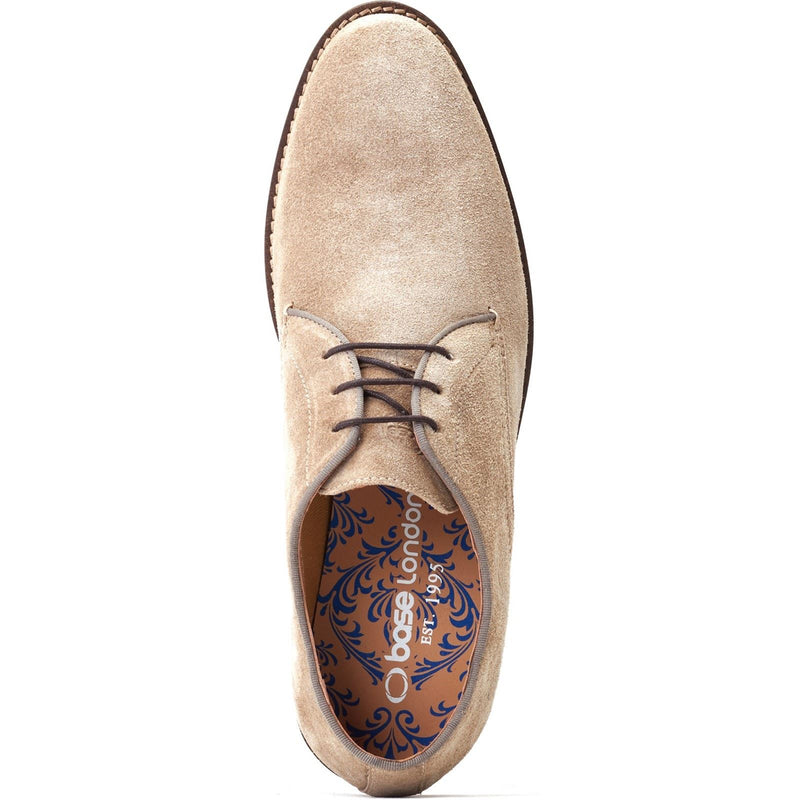 Base London Bronte Leder Herren Sand Oxford Schuhe