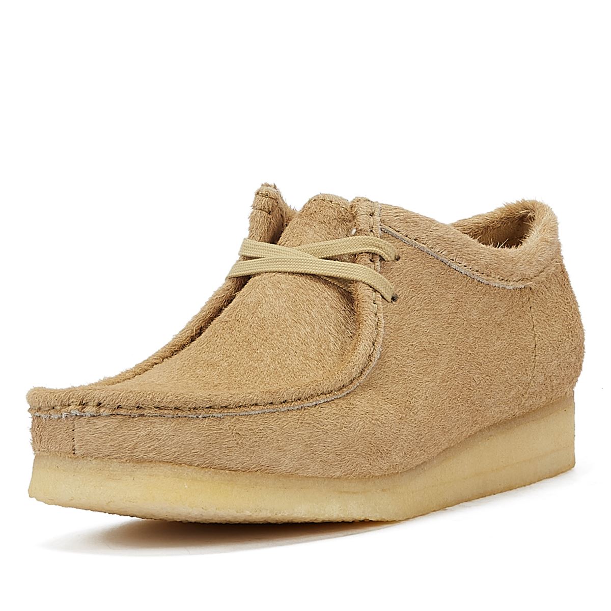 Clarks Originals Wallabee Haar Auf Herren-Ahorn-Schnürschuhen
