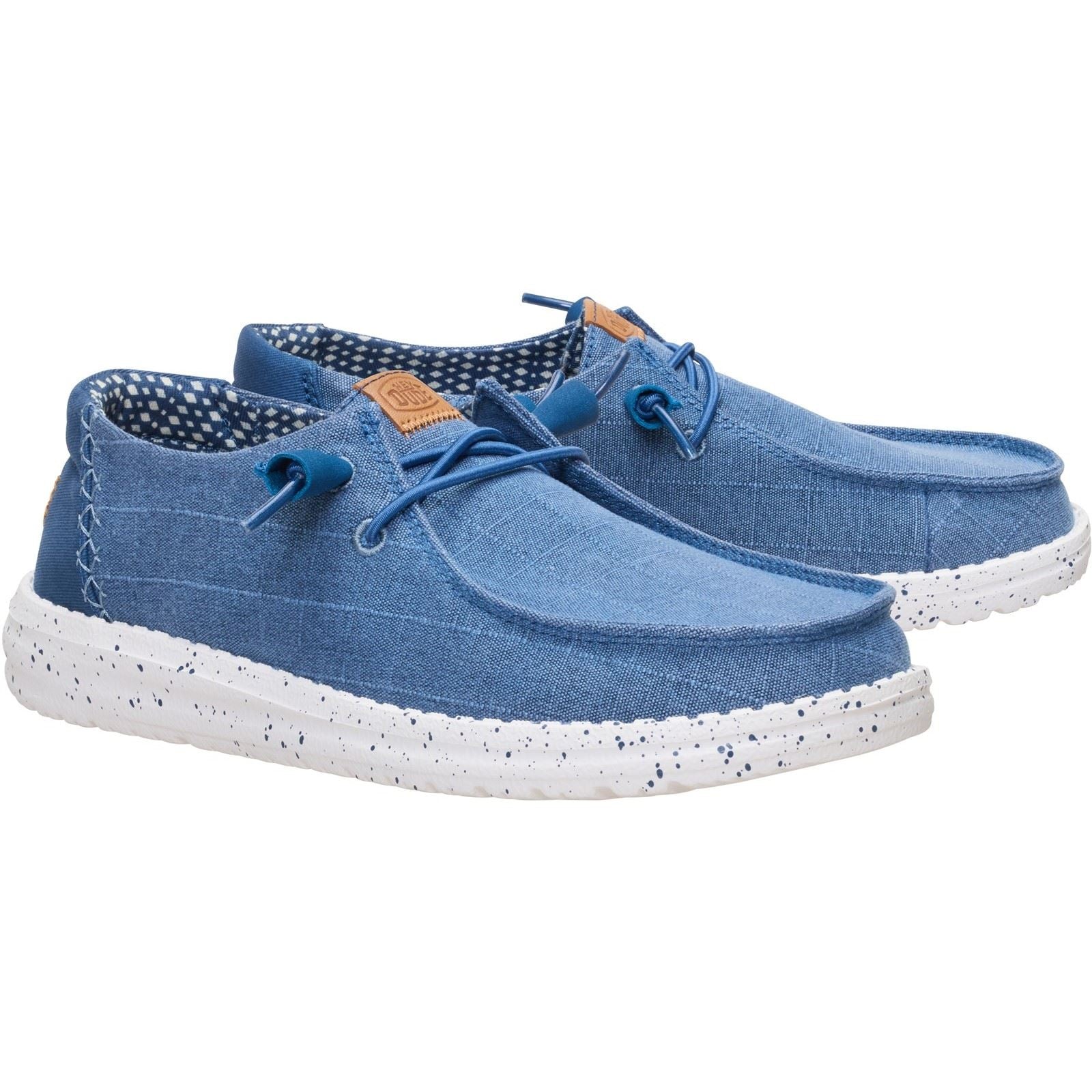 HEYDUDE Wendy Chambray Textil Damen Ensign Blau Freizeitschuhe