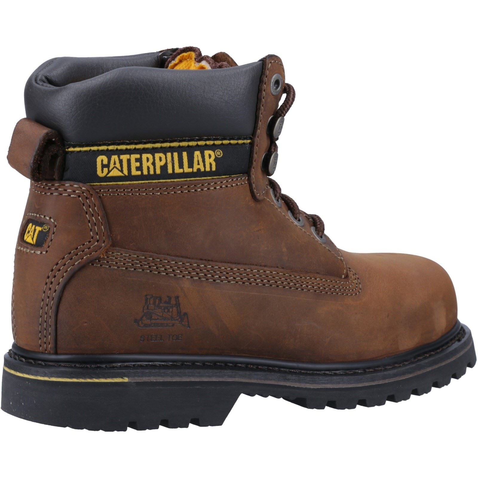 Caterpillar Holton Leder  Braune Sicherheitsstiefel