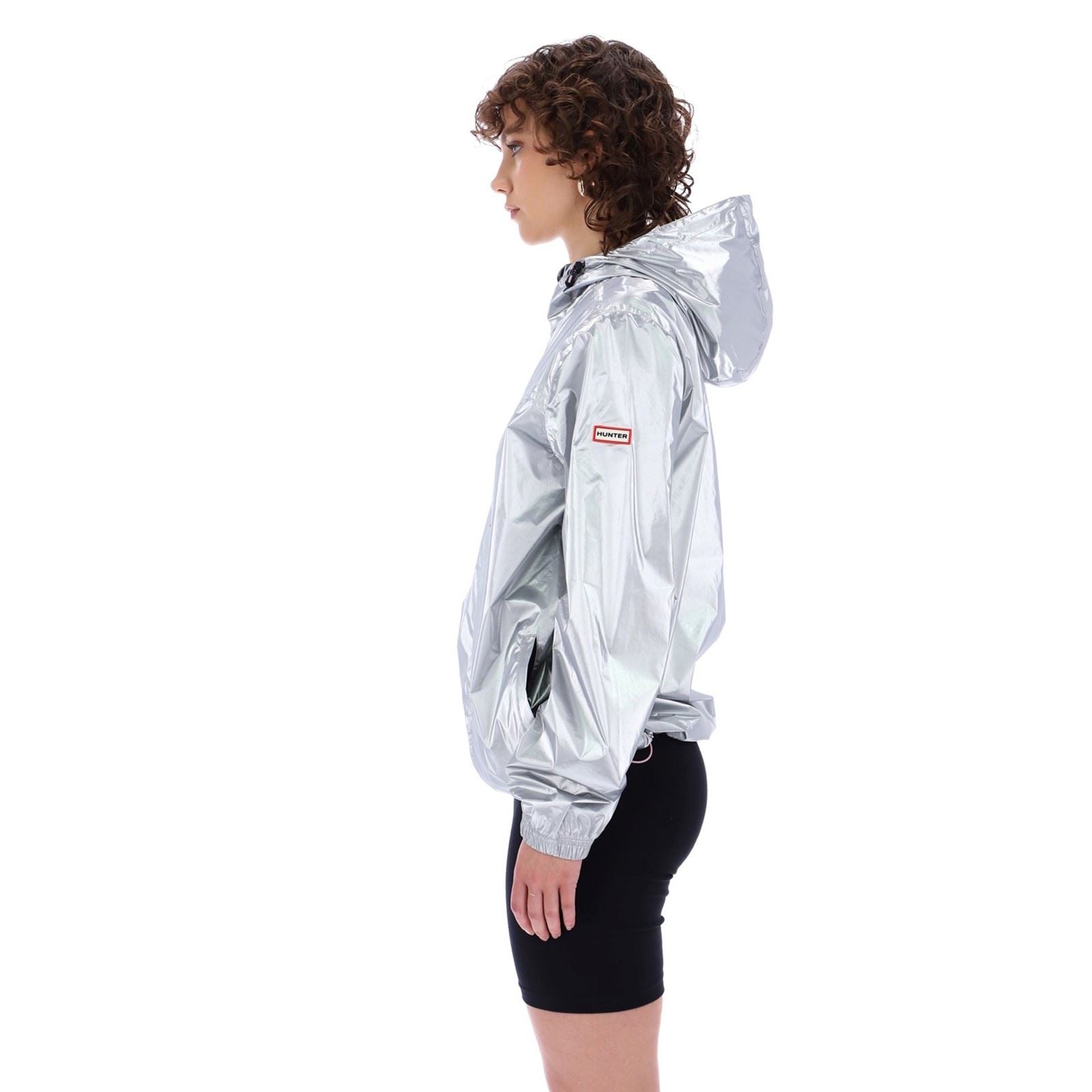 Hunter Packable Packbare Unisex Erwachsenen Silber Regenjacke