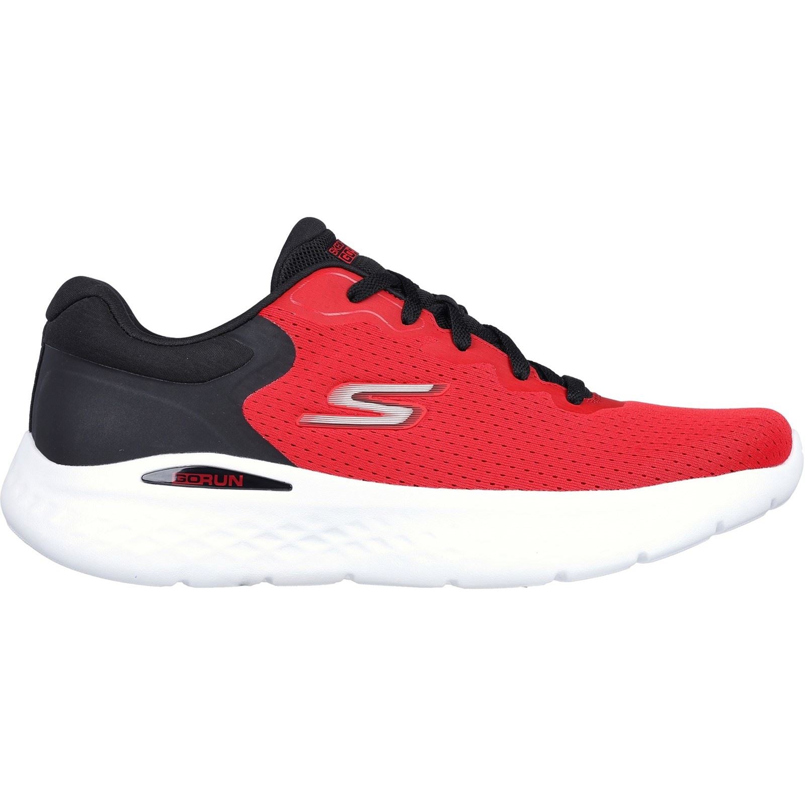 Skechers GO RUN Lite - Anchorage Textile Herren Sneaker In Rot/Schwarz