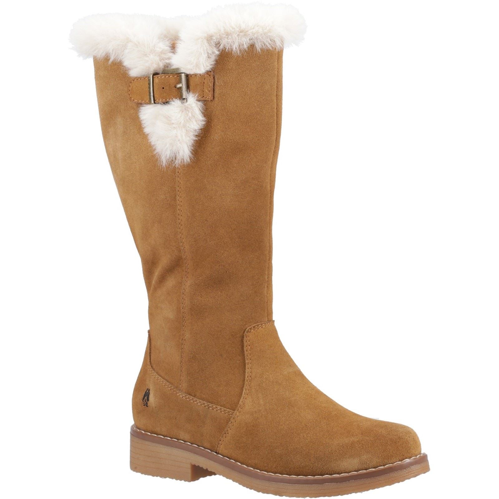 Hush Puppies Millie Wildleder Damen Tan Stiefel