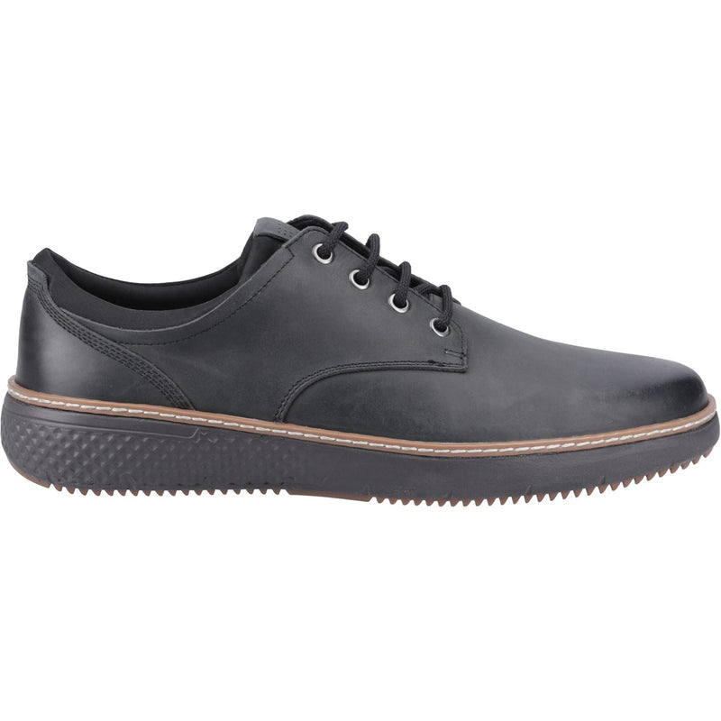 Hush Puppies Kash Herrenschuhe aus schwarzem Leder mit Schnürung