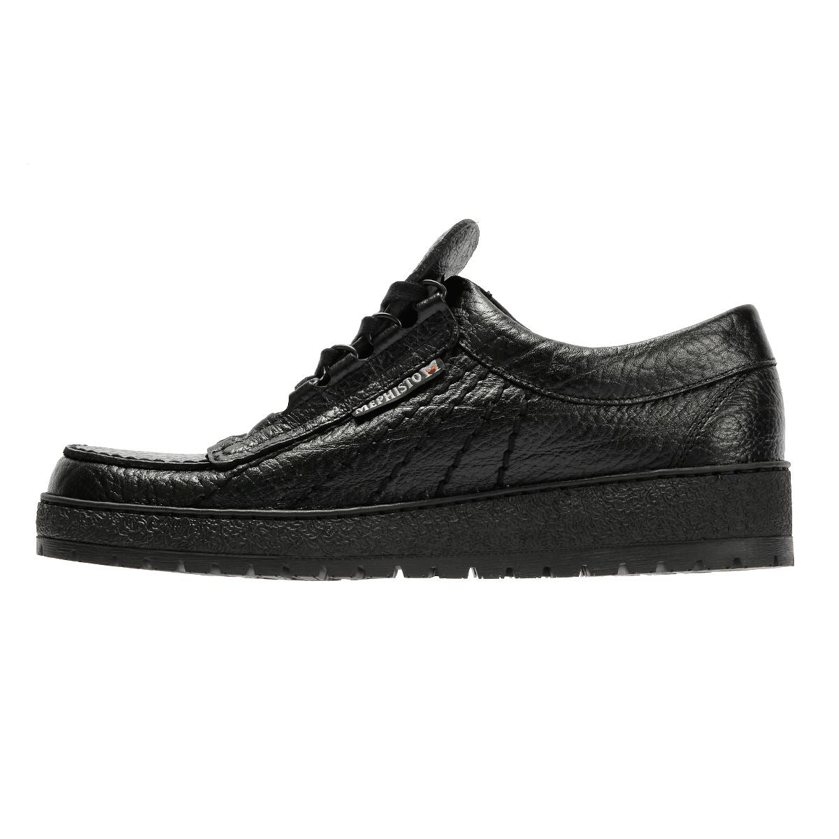 Mephisto Rainbow Mamouth 714 Leder Herren Schwarz Schnürschuhe