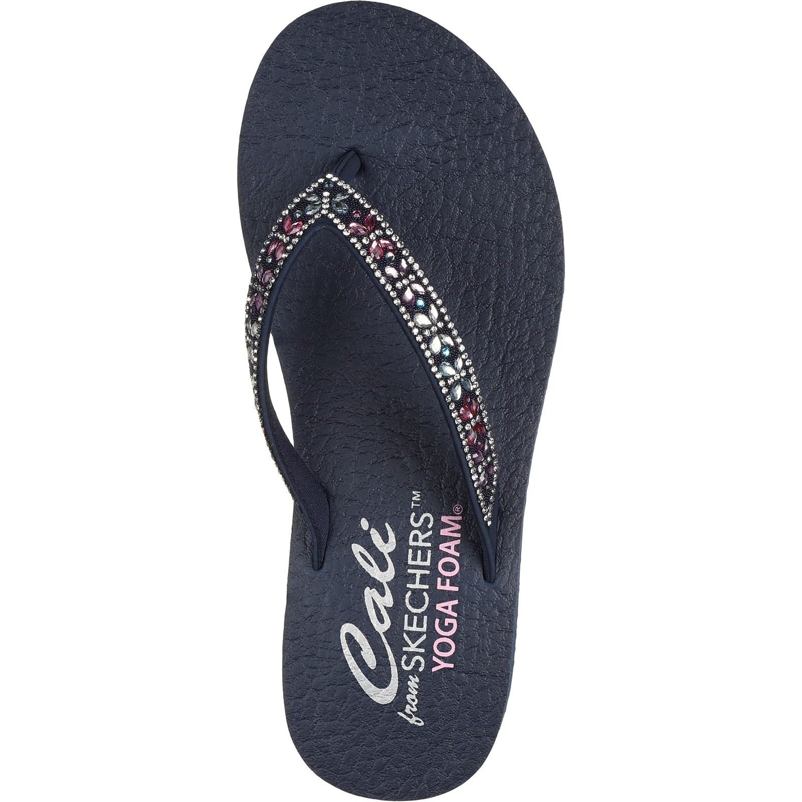 Skechers Meditation - Butterfly Garden Damen-Sandalen Aus Synthetik In Marine/Mehrfarbig