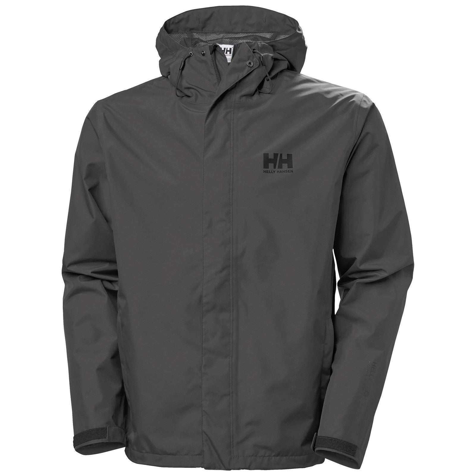 Helly Hansen Sport Seven J Herren Graue Regenjacke