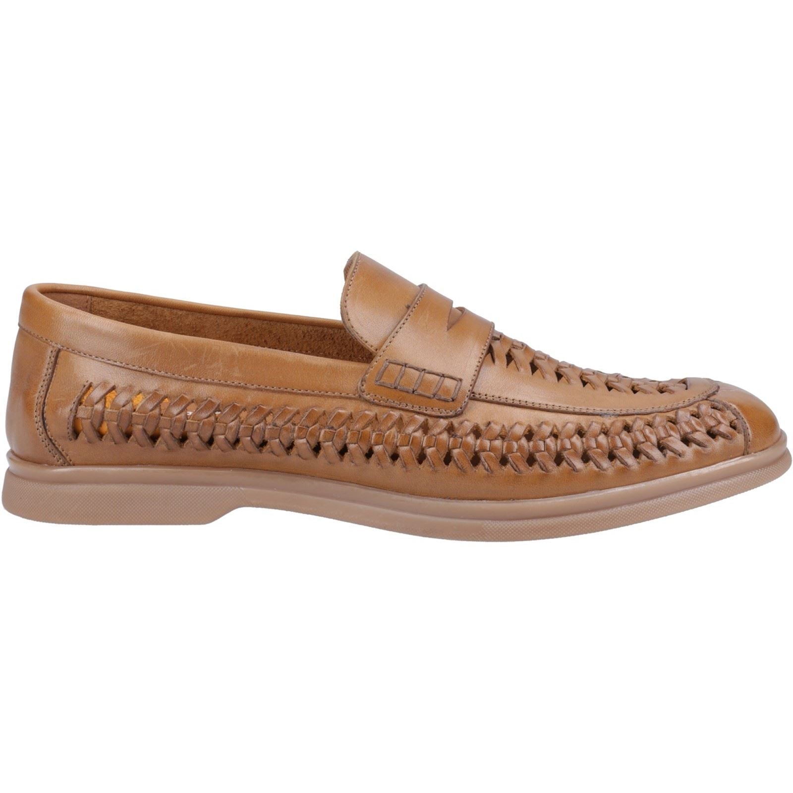 Hush Puppies Bowie Herren Mokassins Aus Braunem Leder